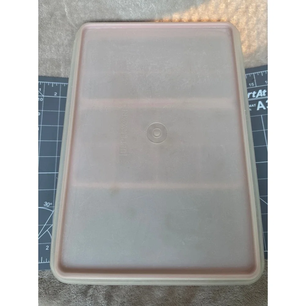 Vintage Tupperware Craft Tackle Box Organizer Orange Modular Trays 1532 1534